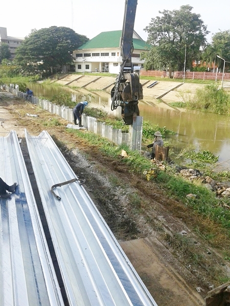 ป้องกันตลิ่งชันแม่น้ำลพบุรี ภาพที่ 3
